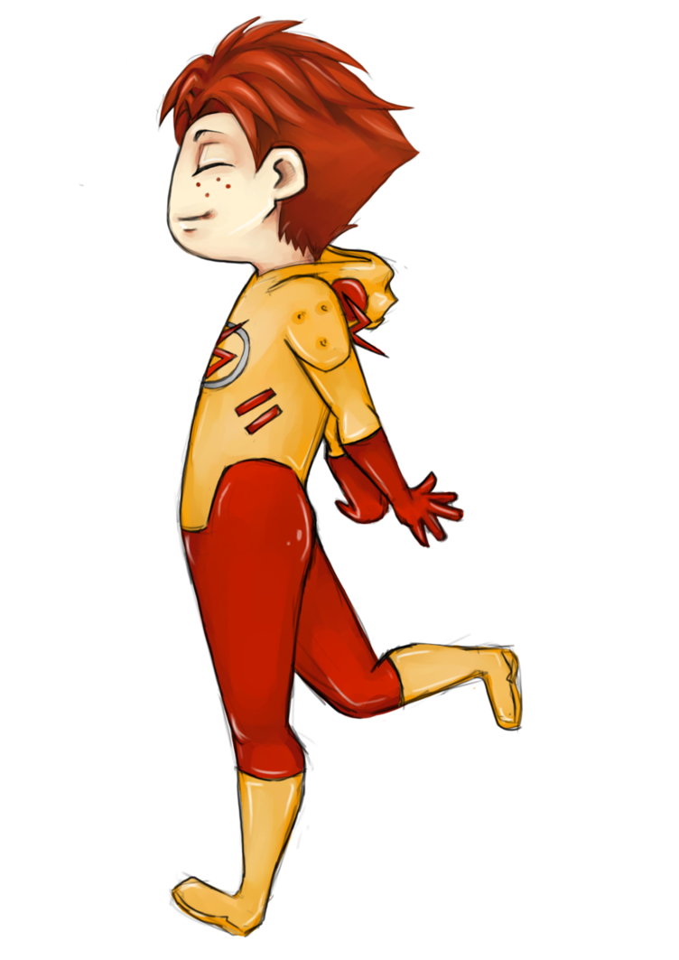 Kid Flash Transparent PNG Image