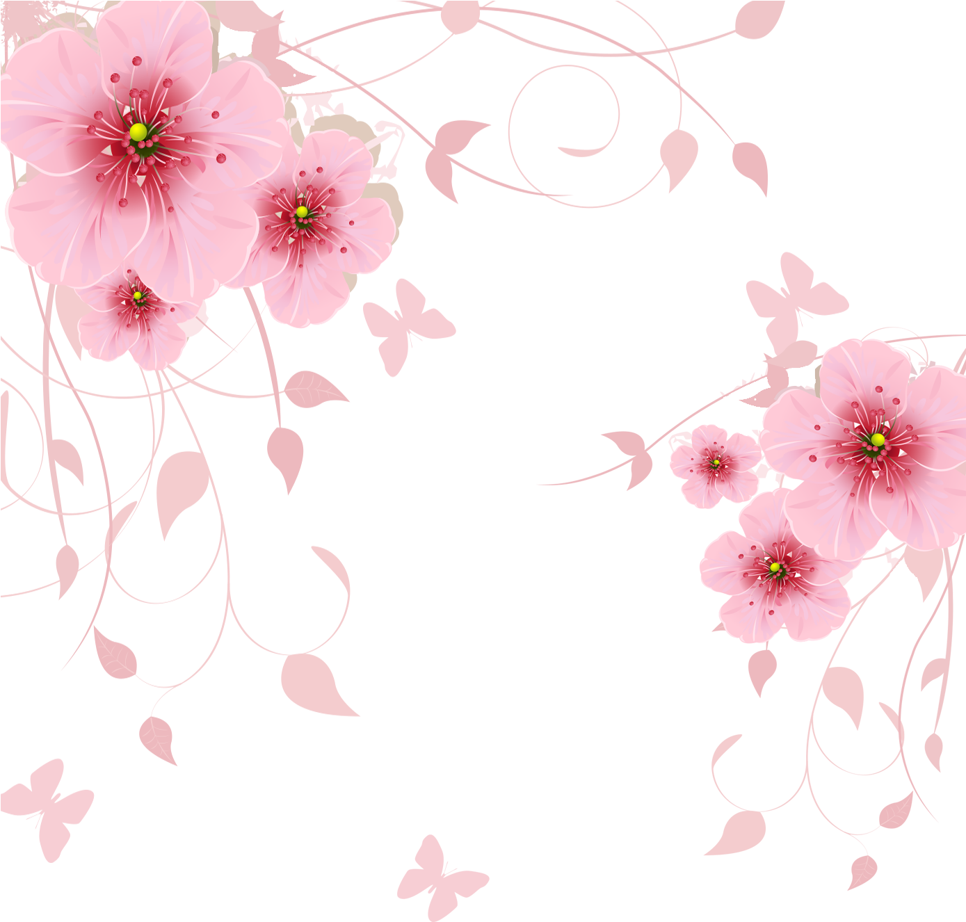 Blossom Flower Vector Free Clipart HQ Transparent PNG Image