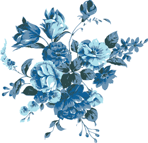 Blue Flowers Vector Download Free Image Transparent PNG Image