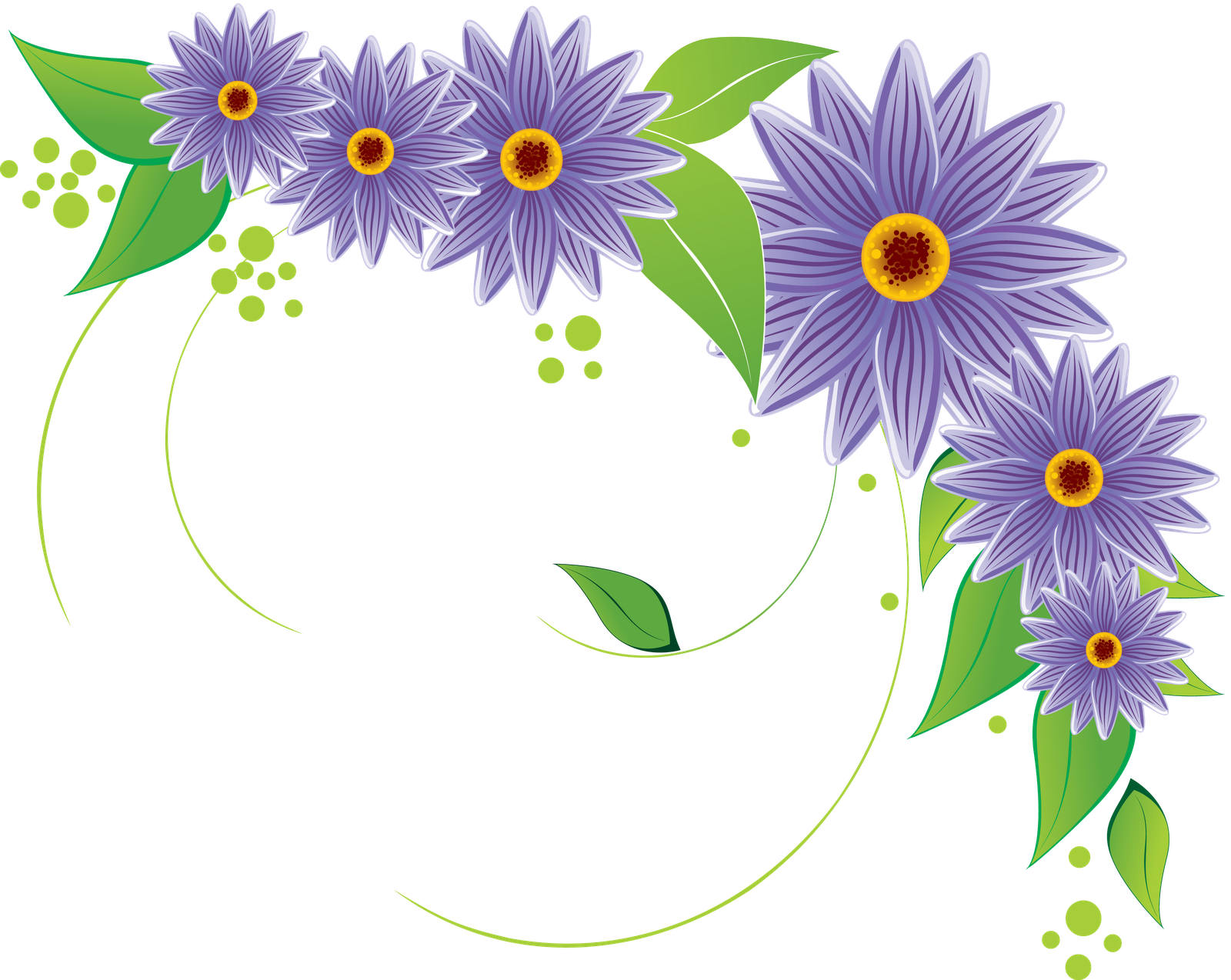 Vector Flowers PNG Image High Quality Transparent PNG Image