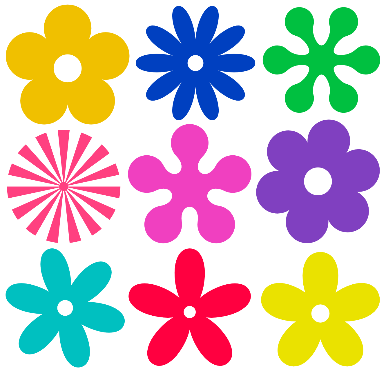 Vector Flower Colorful Free Photo Transparent PNG Image