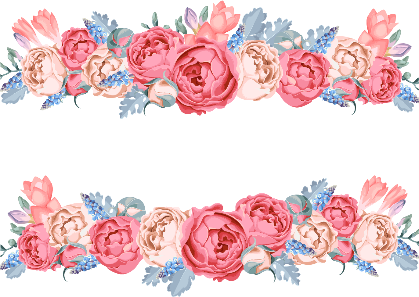 Vector Frame Flowers PNG Free Photo Transparent PNG Image