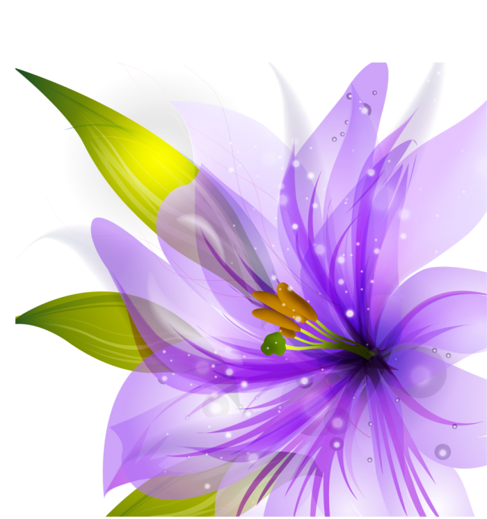 Purple Flowers Vector PNG Download Free Transparent PNG Image