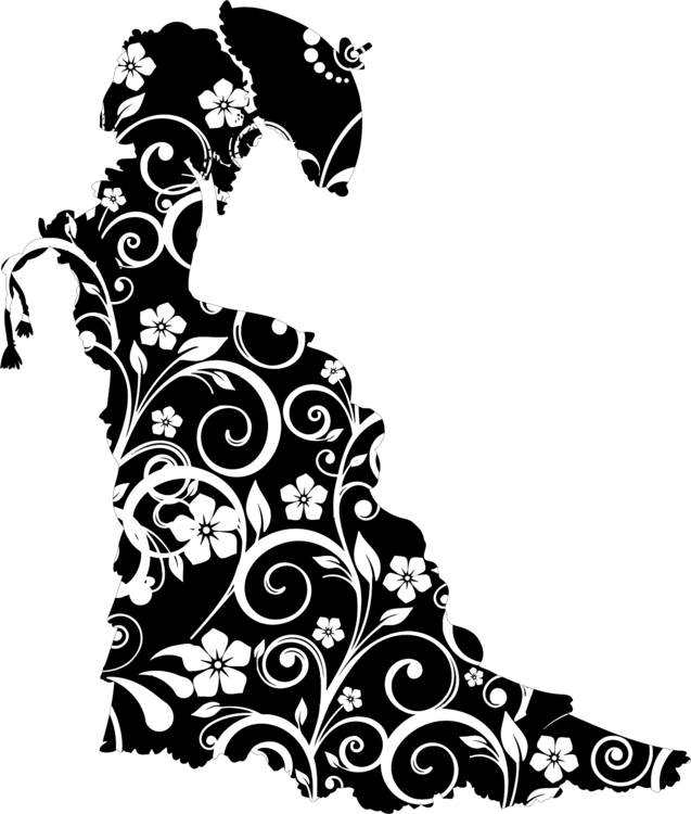 Flower Silhouette Free Download PNG HD Transparent PNG Image