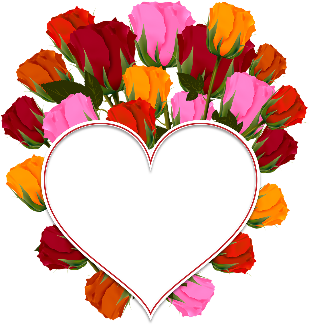 Heart Flower Love Download Free Image Transparent PNG Image