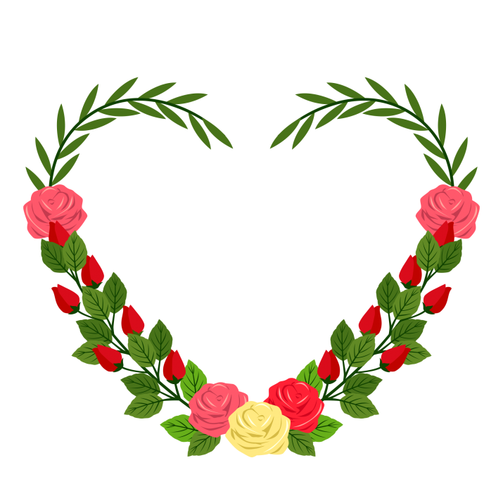 Heart Vector Love Flower Free HQ Image Transparent PNG Image