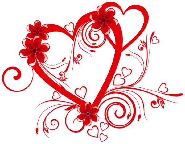 Heart Vector Flower Red HQ Image Free Transparent PNG Image