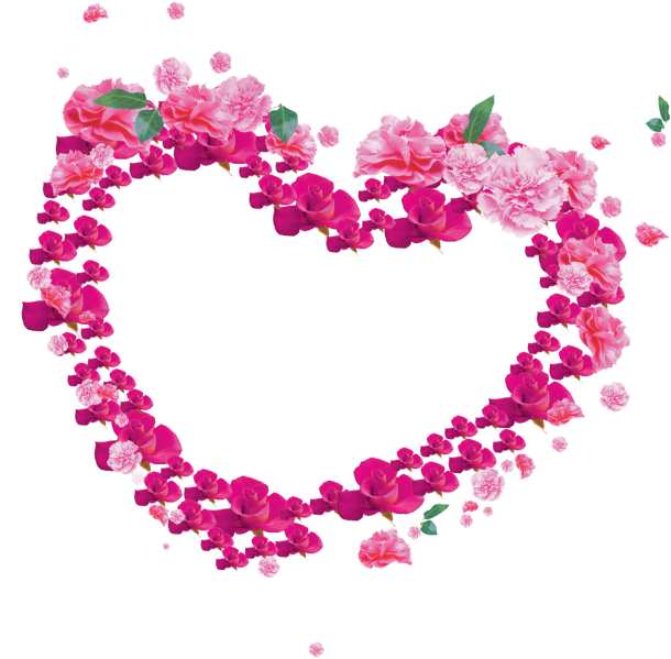 Heart Flower Romantic Free Clipart HD Transparent PNG Image