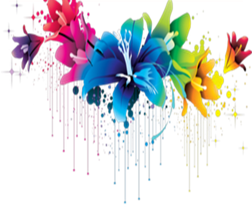 Colorful Flowers Transparent PNG Image