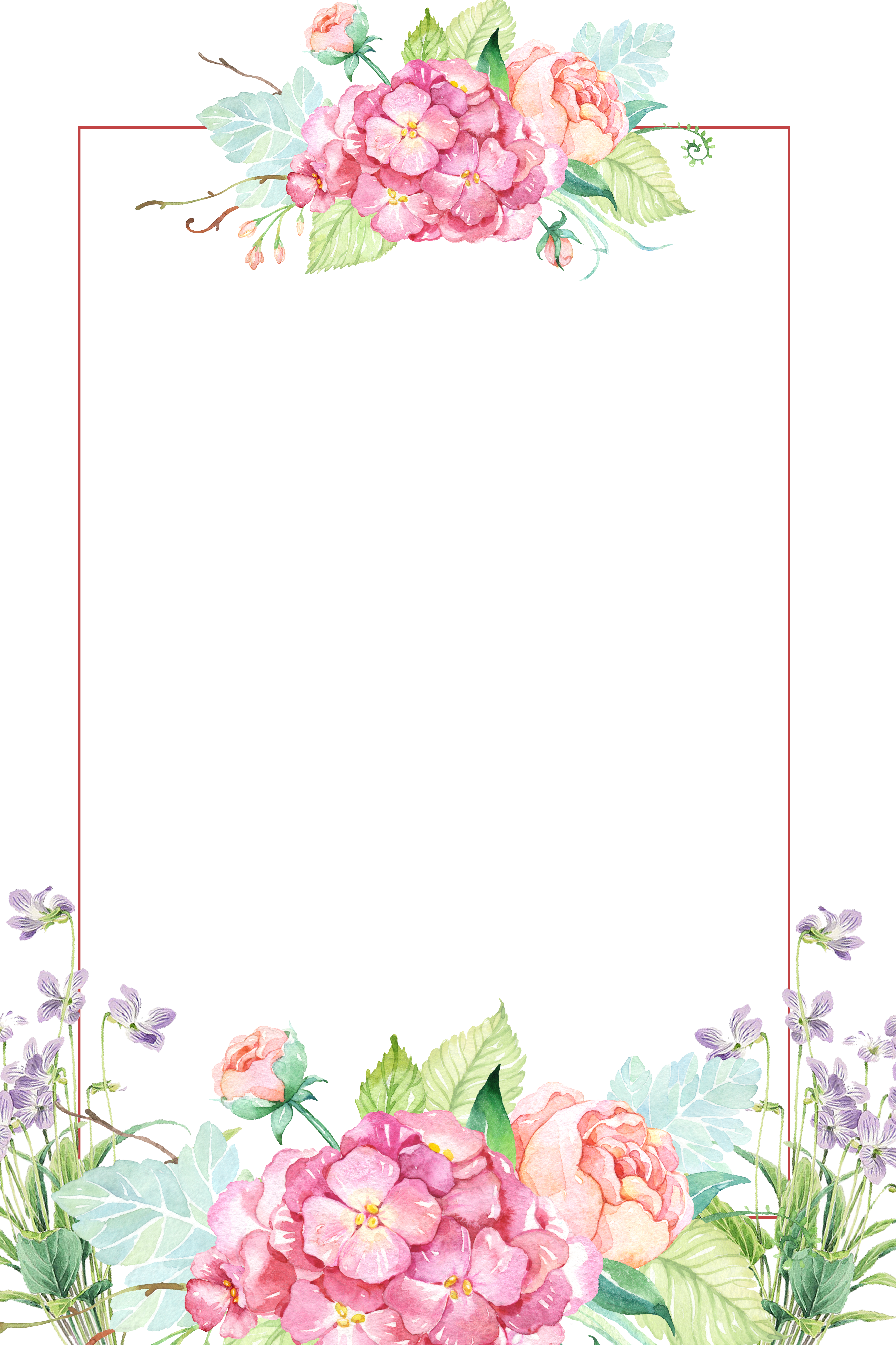 Beautiful Borders Flower Free Download PNG HQ Transparent PNG Image