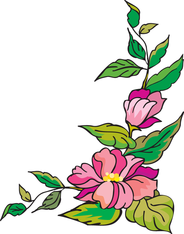 Borders Flower Border Page Free Transparent Image HQ Transparent PNG Image