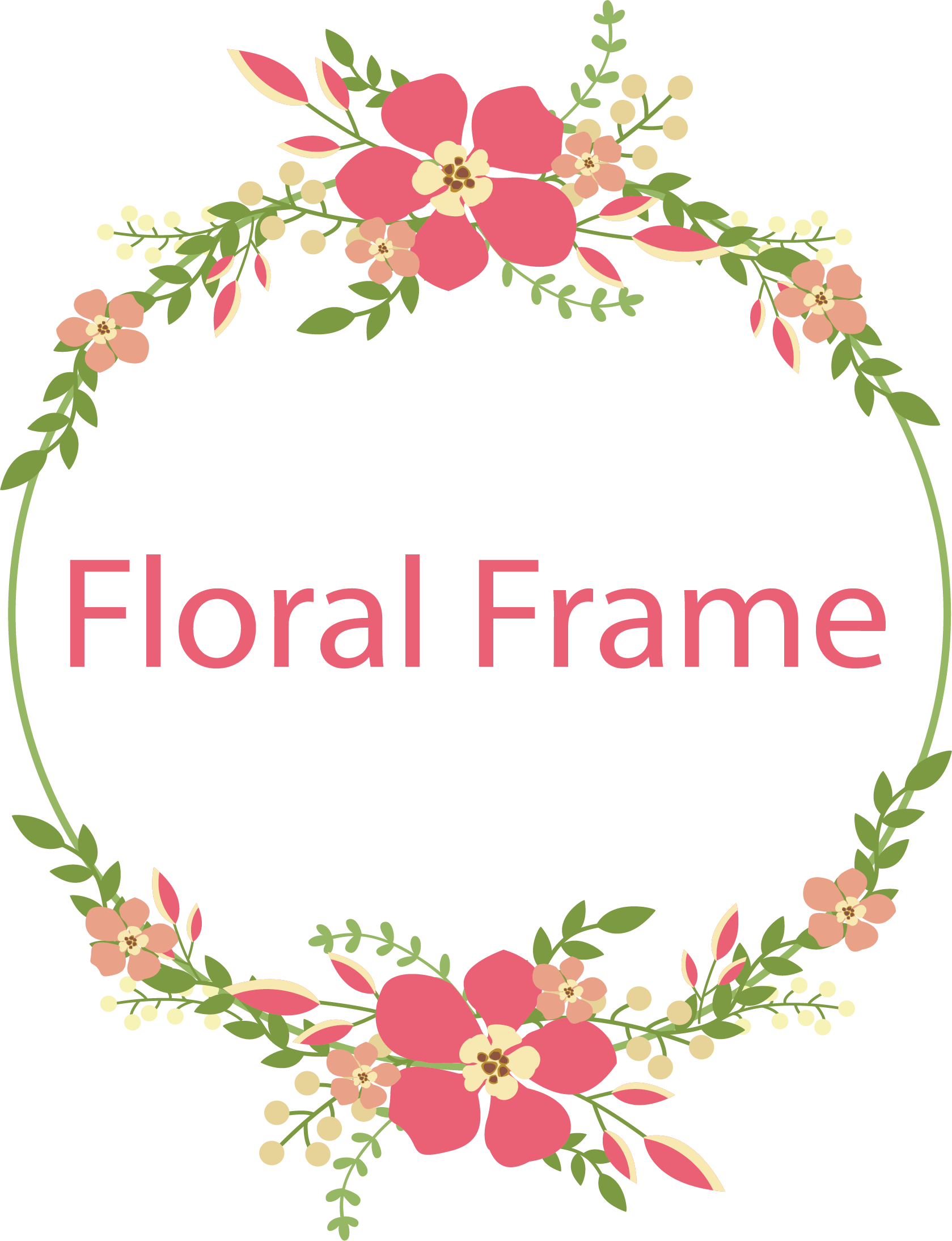 Vector Frame Flower PNG Free Photo Transparent PNG Image