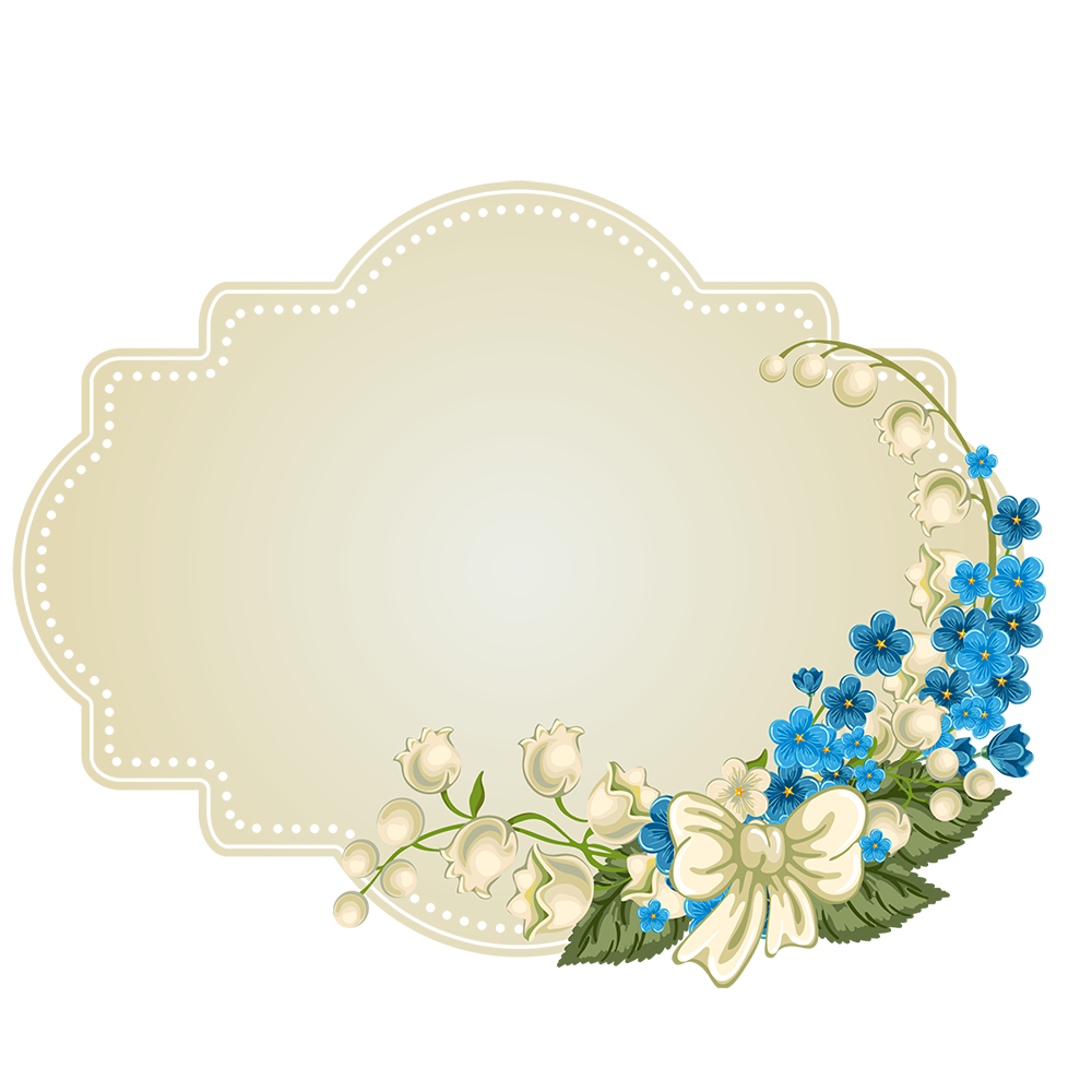 Flower Decoupage Sunday Design Editing Border Transparent PNG Image