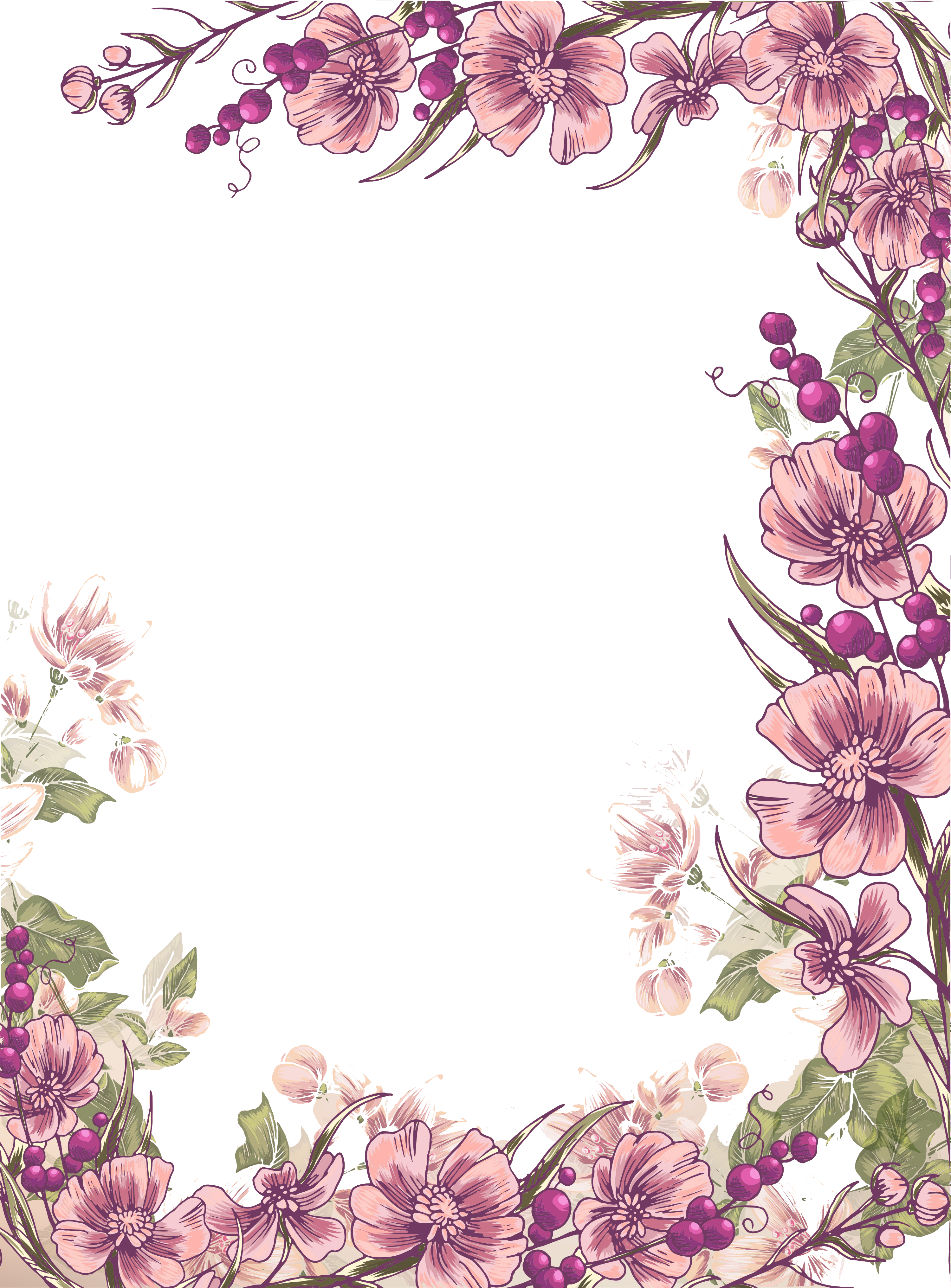 Flower Purple Illustration Euclidean Vector Design Ink Transparent PNG Image