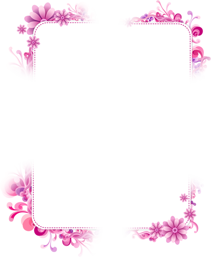 Purple Picture Frame Flower Free Download PNG HQ Transparent PNG Image