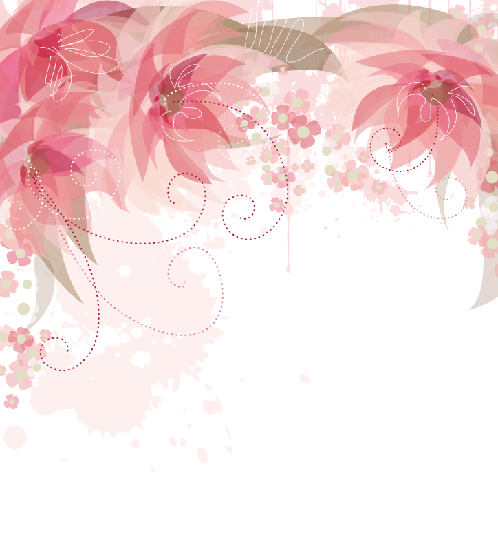 Pink Flowers Flower Border PNG Free Photo Transparent PNG Image