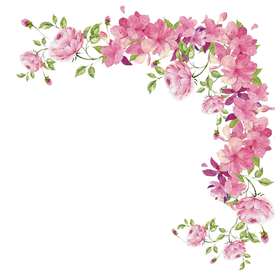 Flower Small Fresh Flowers Border Hand-Painted Transparent PNG Image