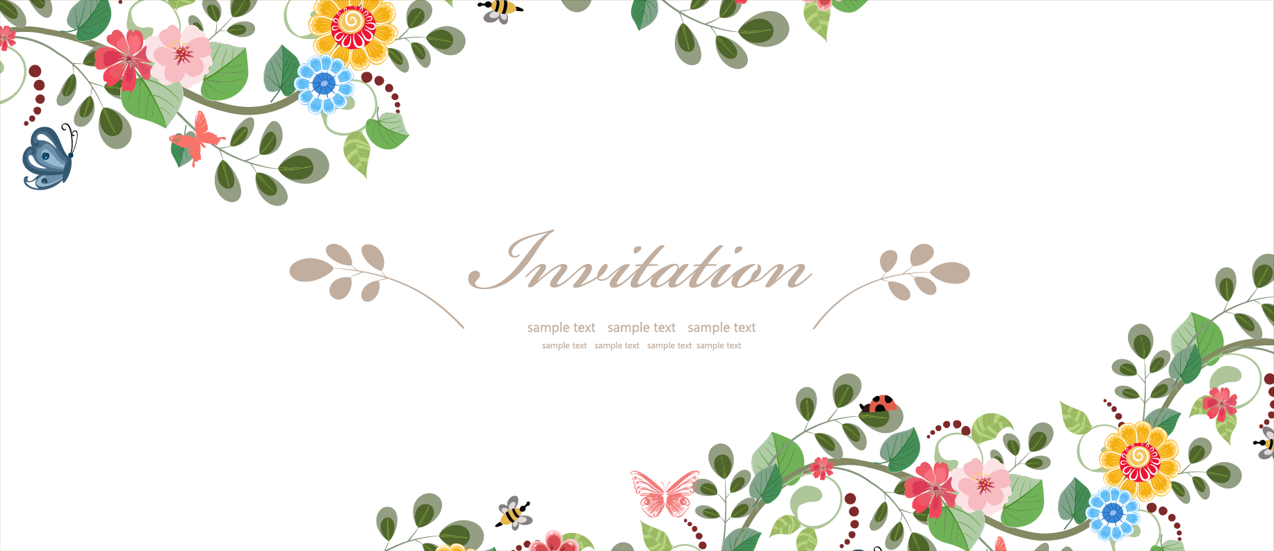 Material Flower Wedding Euclidean Vector Invitation Fresh Transparent PNG Image