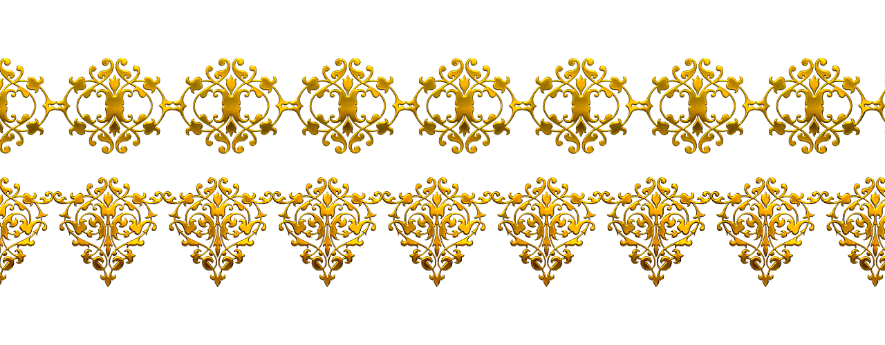 Vector Pattern Flower Golden Free Clipart HD Transparent PNG Image