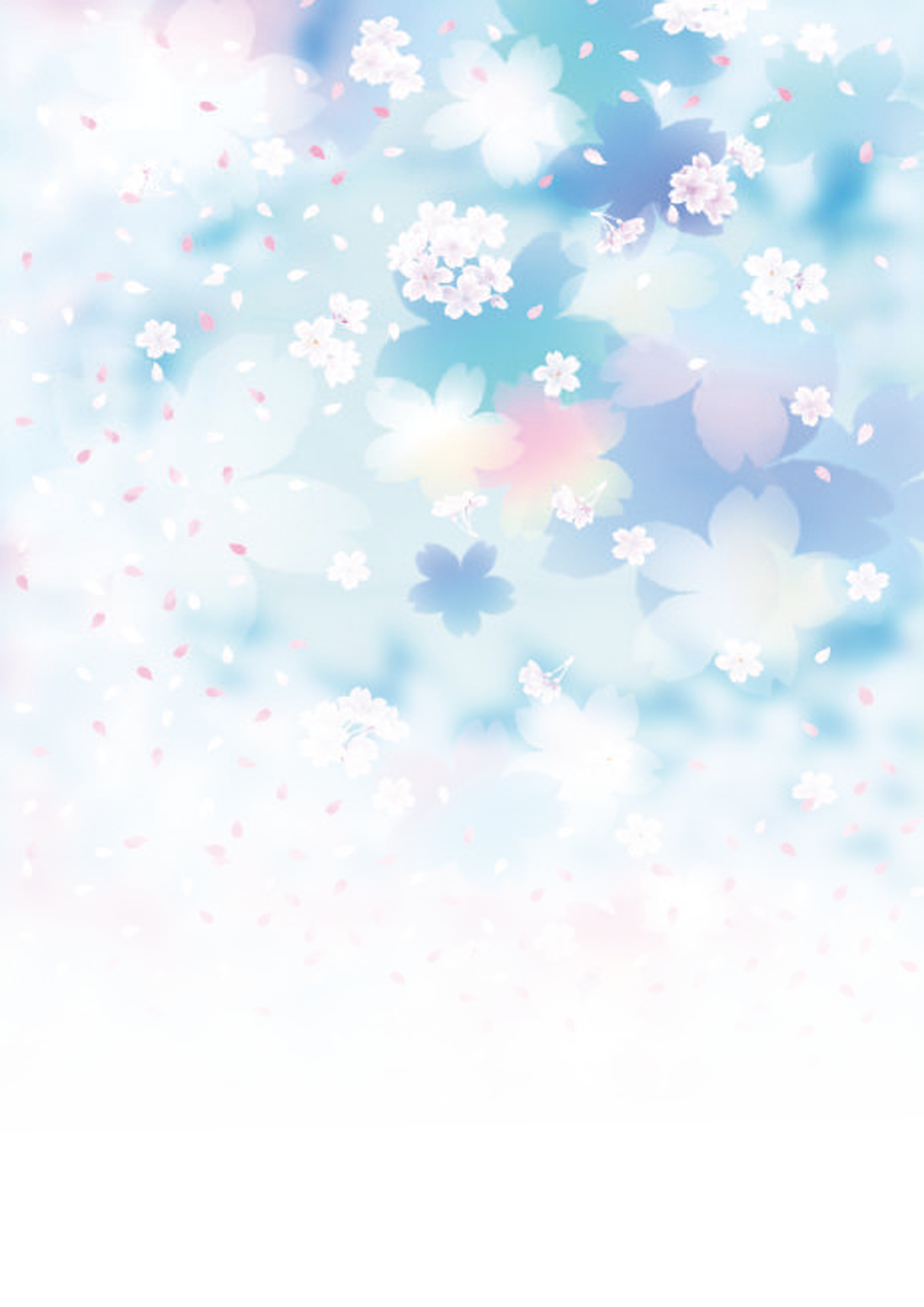 Blue Flower Cherry Wallpaper Sky Dream Transparent PNG Image