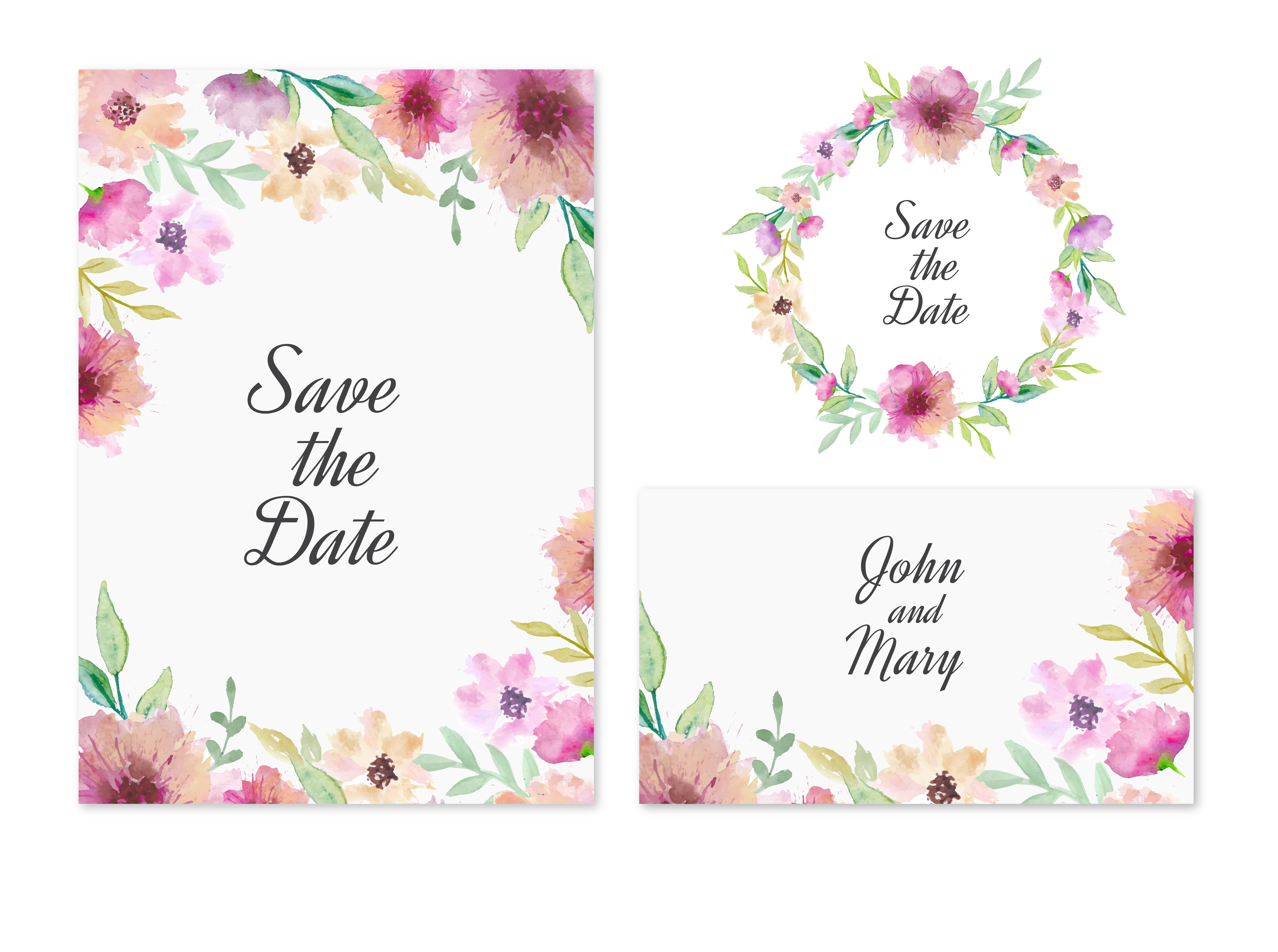 Pink Picture Frame Wedding Design Invitation Floral Transparent PNG Image