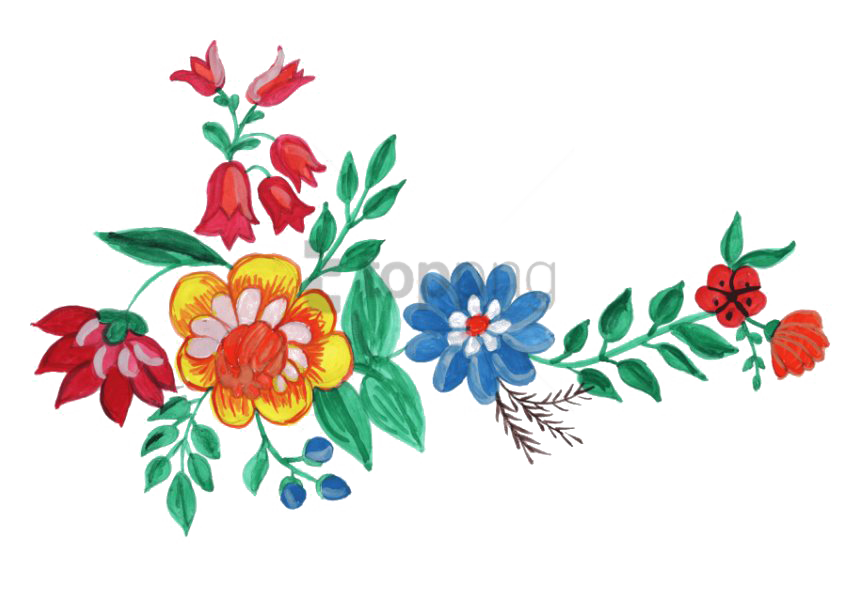 Watercolor Flower Art Free Clipart HQ Transparent PNG Image