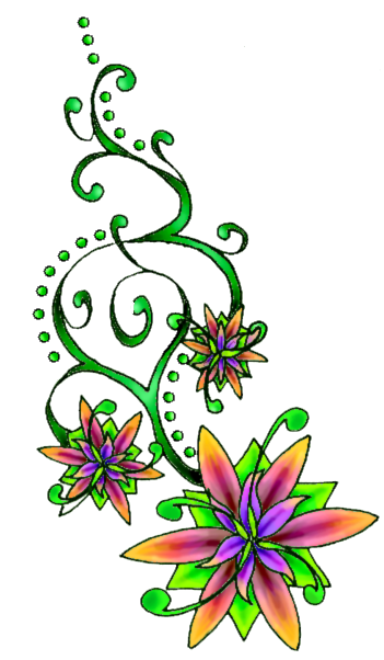 Flower Tattoo Free Download Png Transparent PNG Image