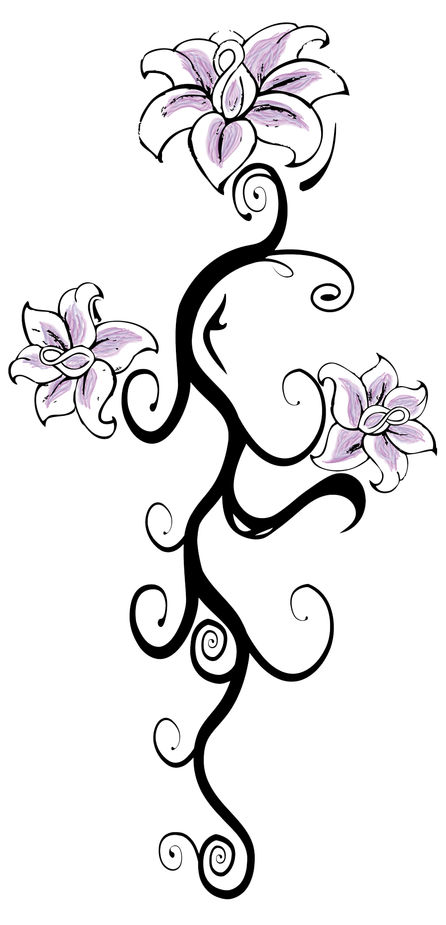 Flower Tattoo Transparent Transparent PNG Image