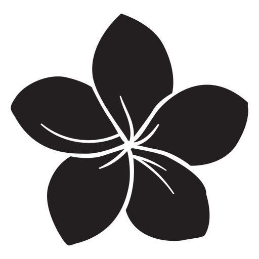 Single Flowers Silhouette Free Clipart HD Transparent PNG Image