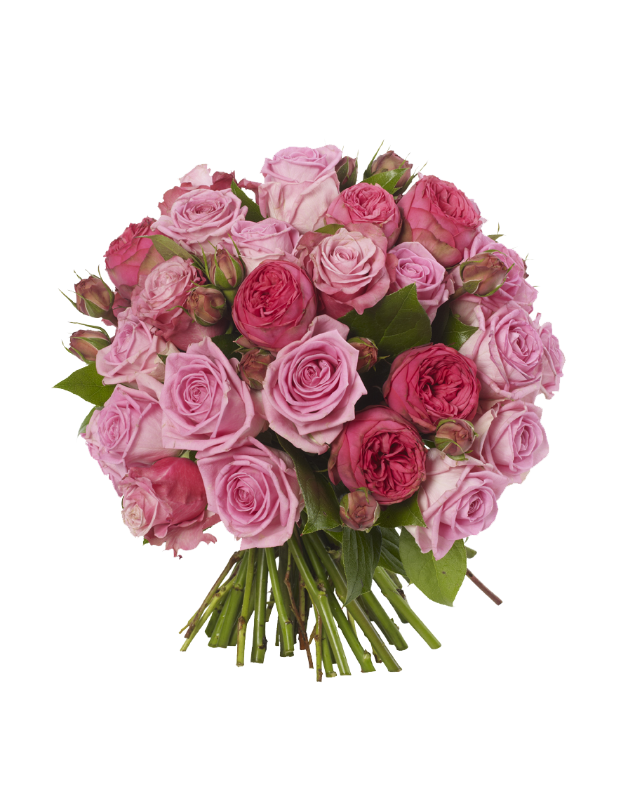 Pink Roses Flowers Bouquet Free Download Transparent PNG Image