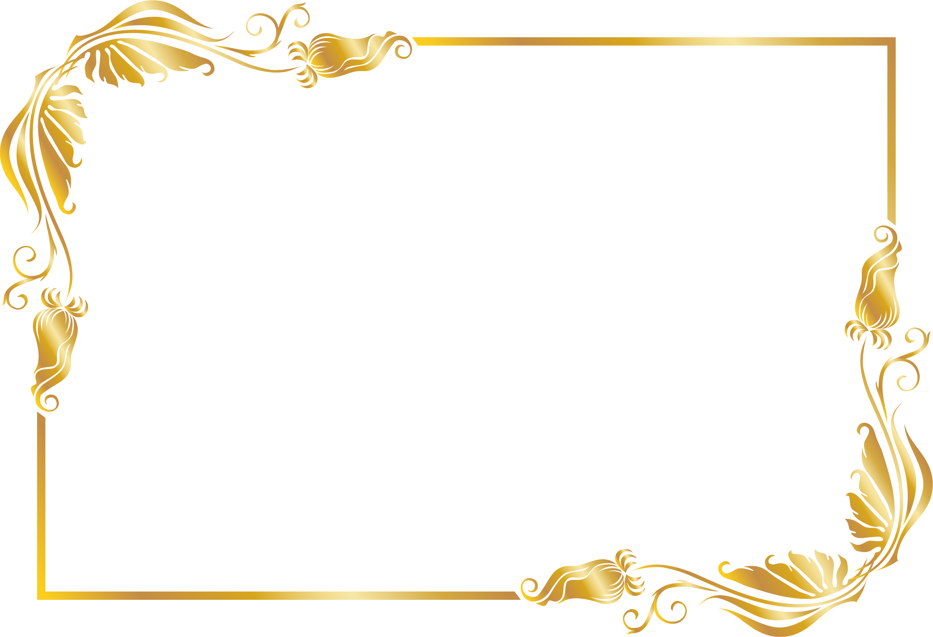 Golden Line Flowers Lines Of HQ Image Free PNG Transparent PNG Image