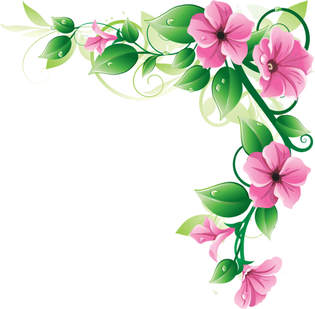 Flowers Borders Png Image Transparent PNG Image