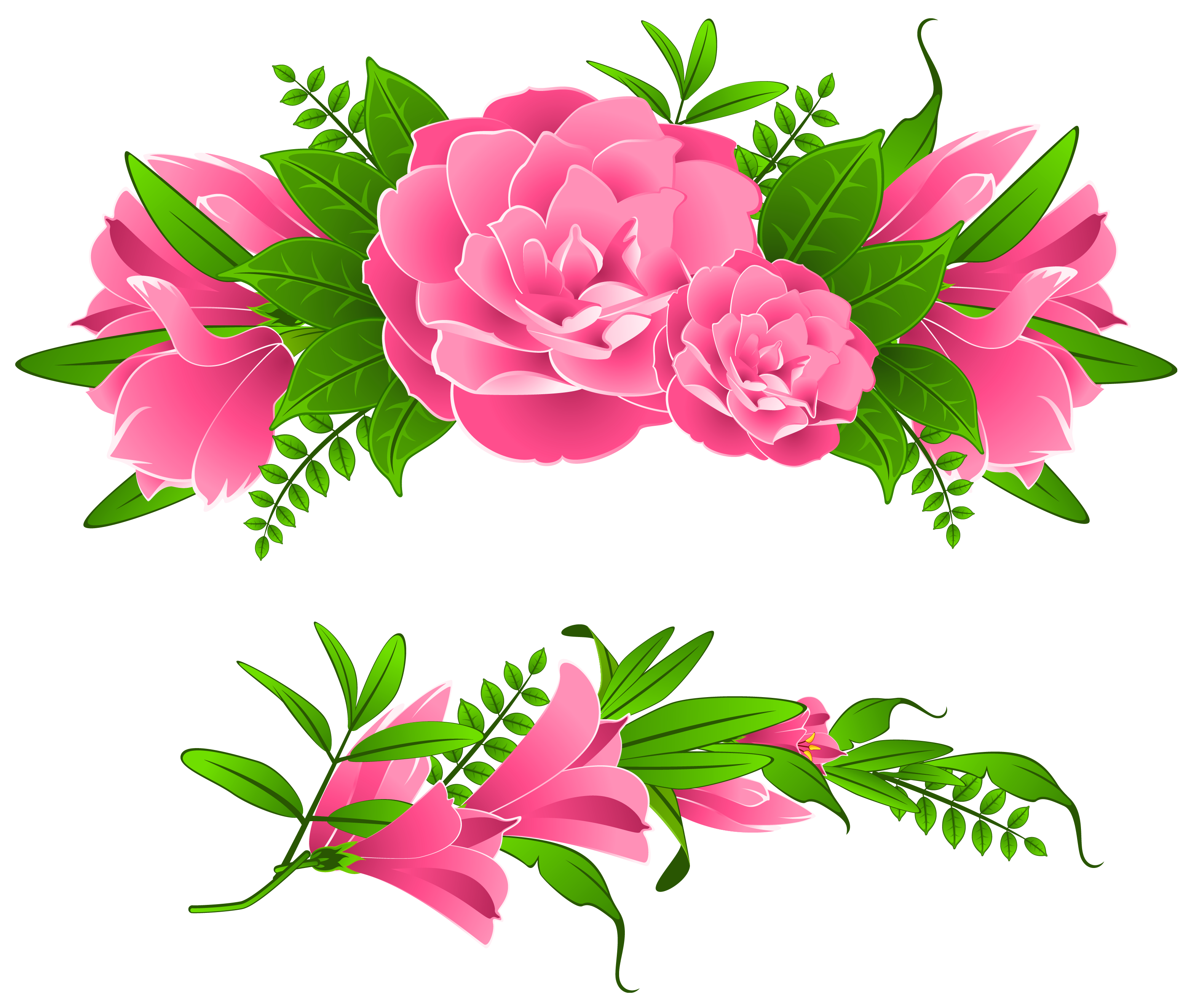 Flowers Borders Free Png Image Transparent PNG Image