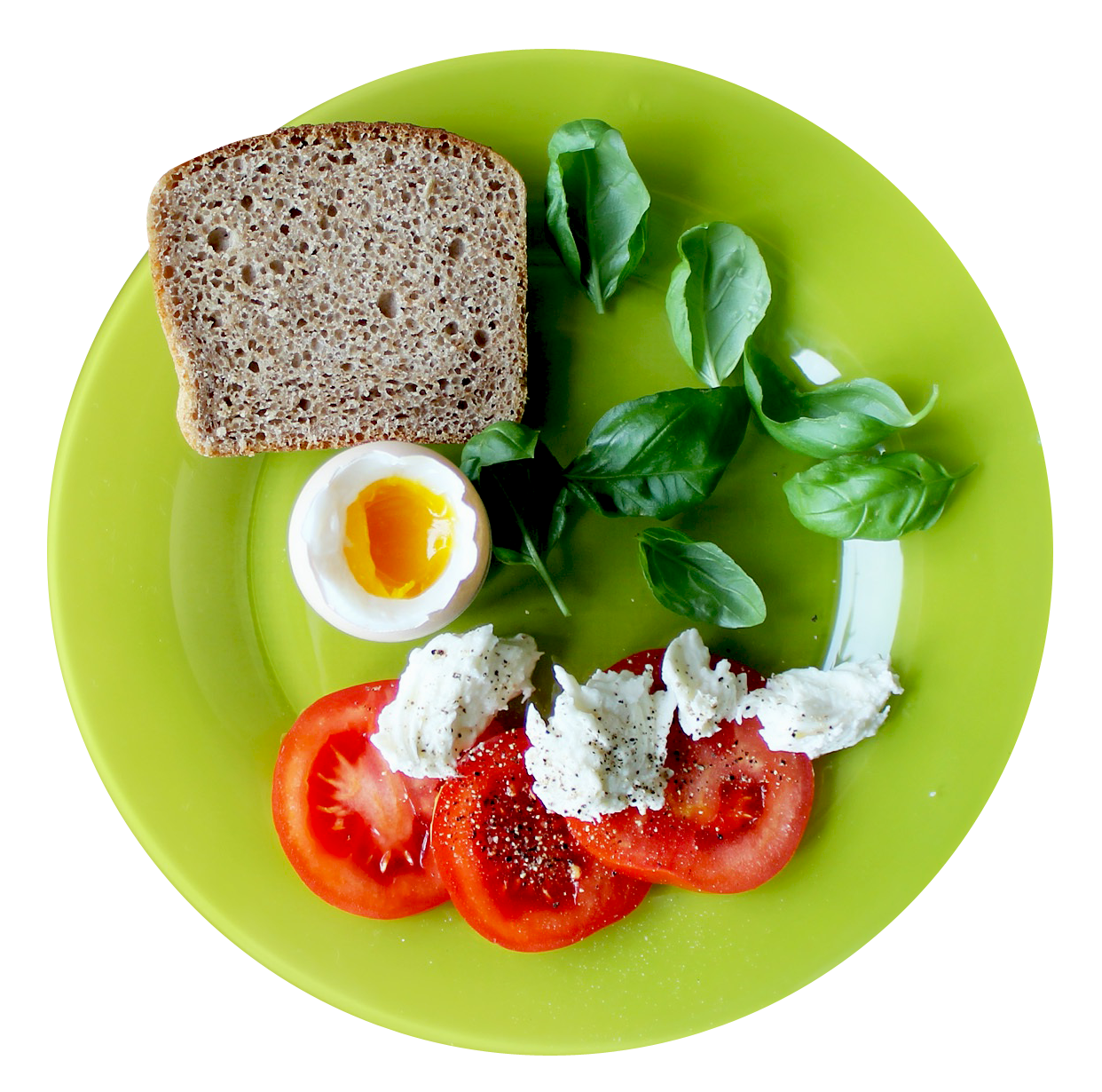 Food Plate Top Healthy View Transparent PNG Image