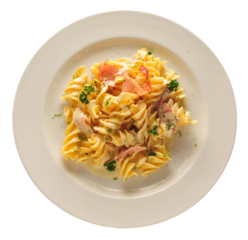 Food Plate Top Pasta View Transparent PNG Image