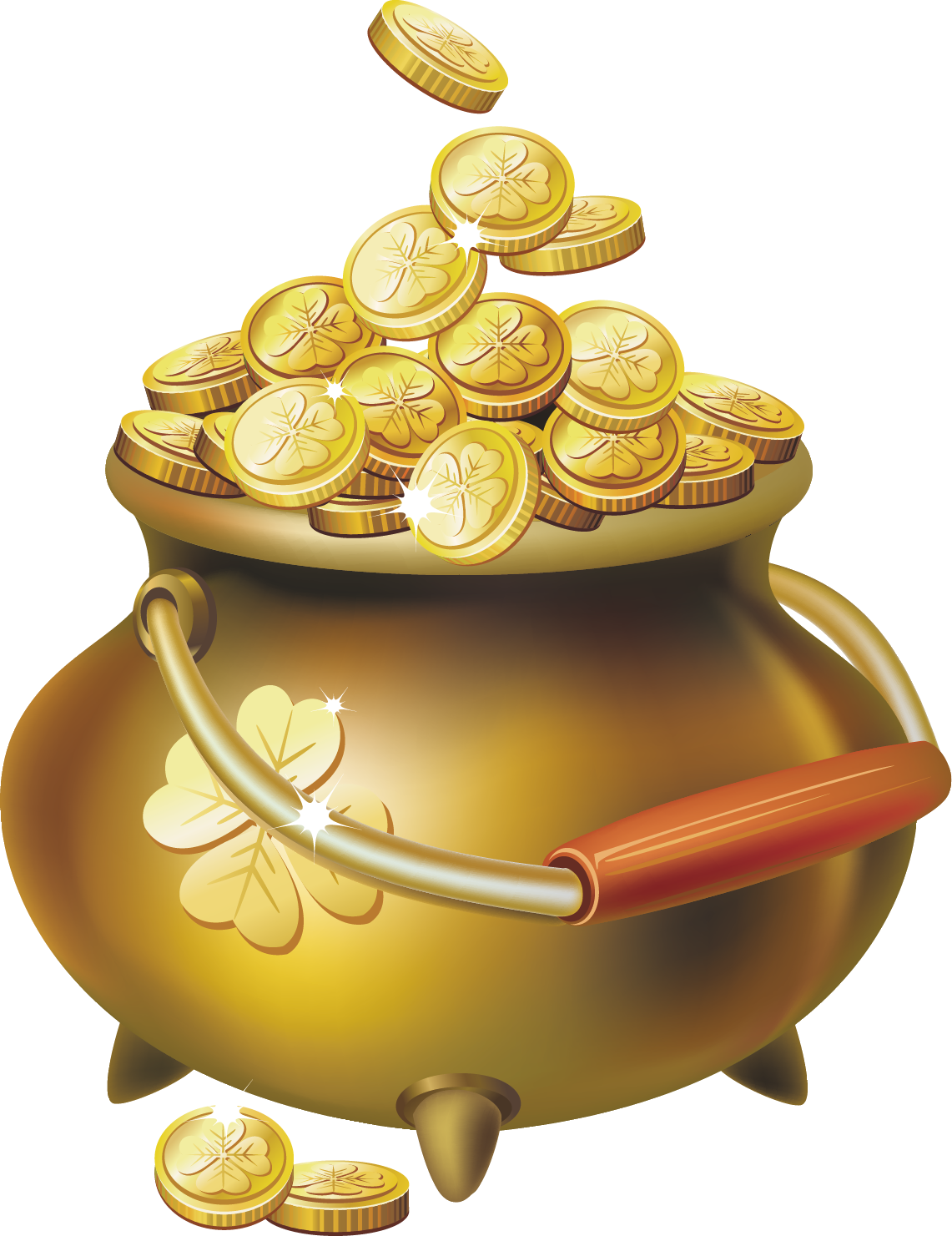 Saving Treasure Royaltyfree Patricks Saint Leprechaun Day Transparent PNG Image