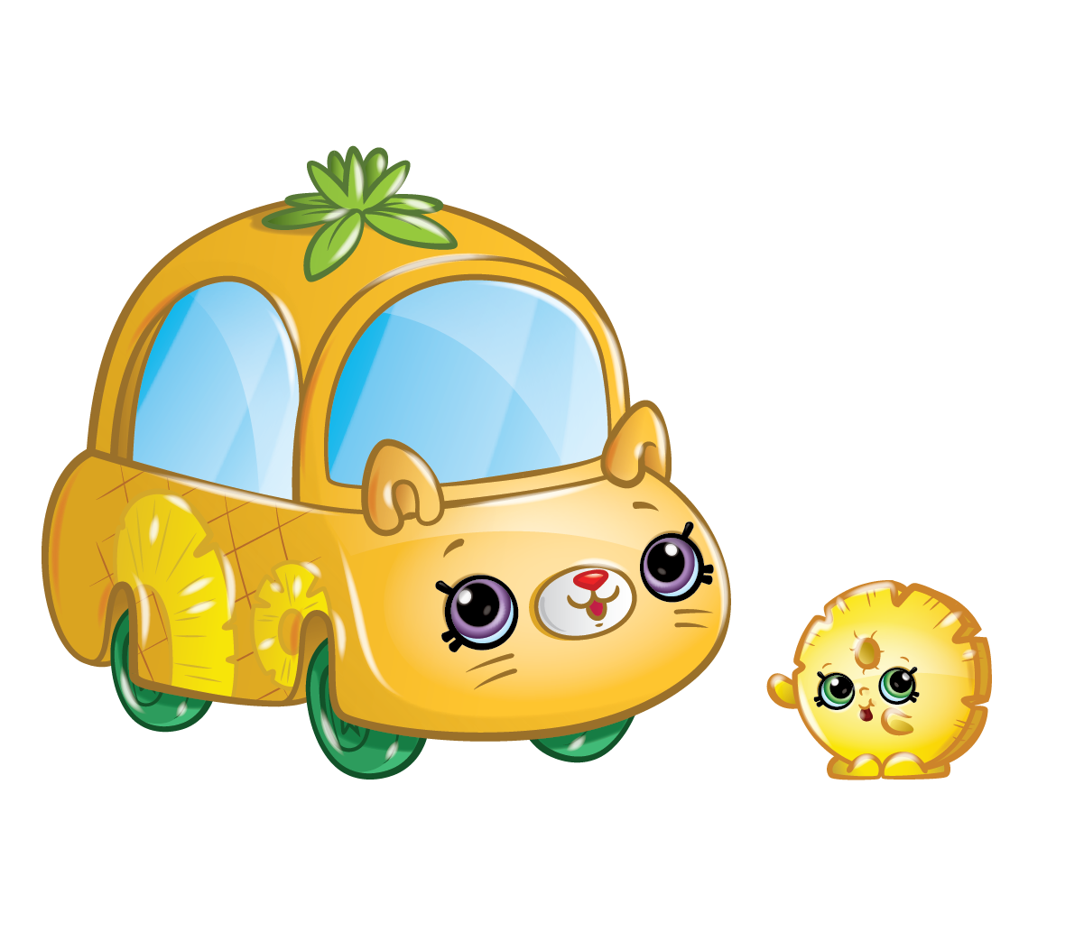 Food Car Yellow Shopkins Wheels Happy Transparent PNG Image