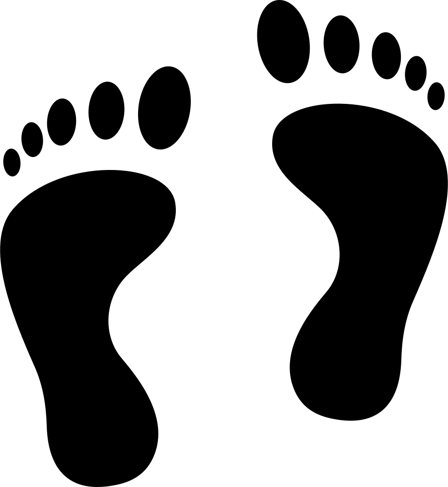 Walking Silhouette Footprints Free PNG HQ Transparent PNG Image