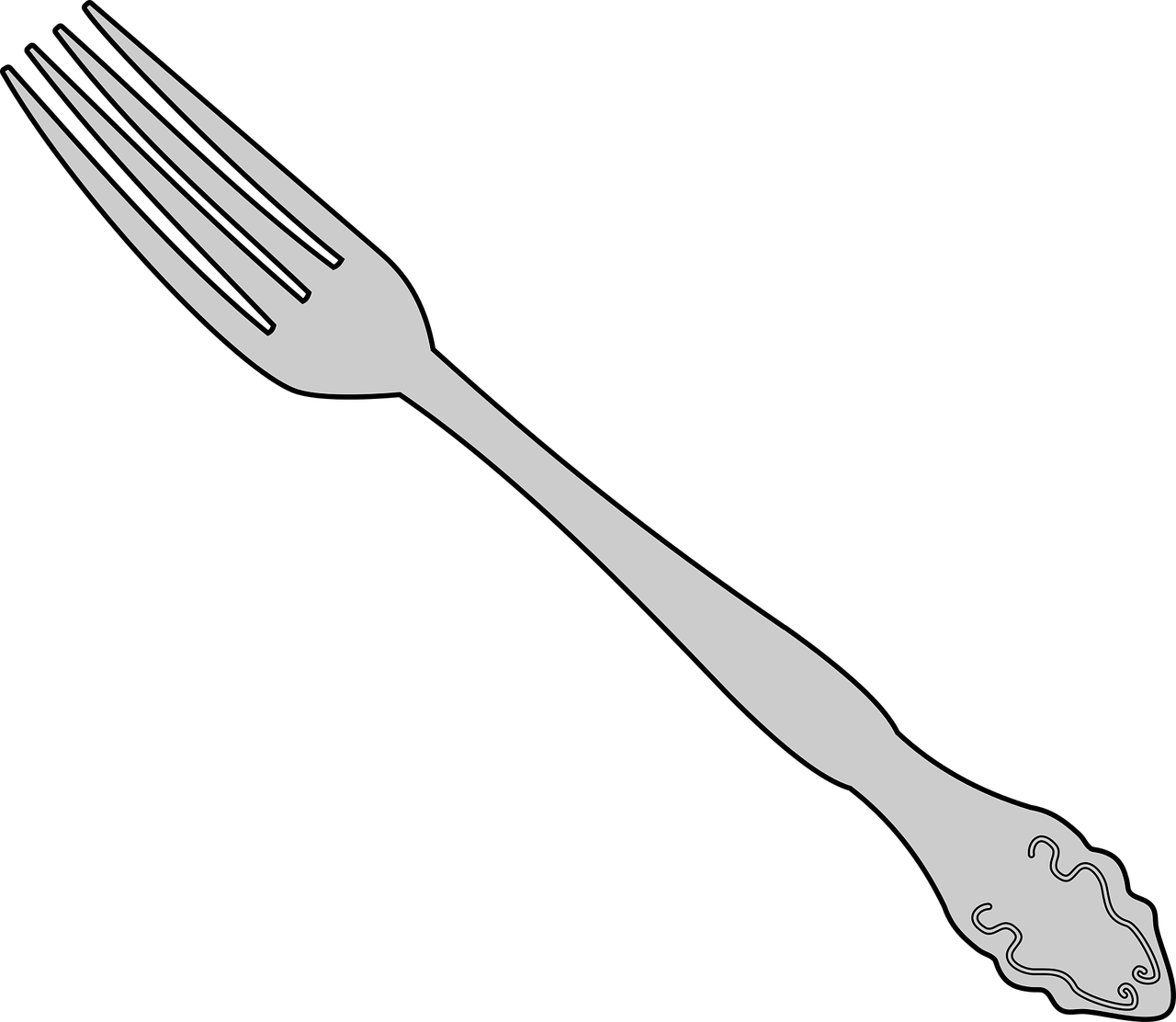 Fork Vector Silver Free Download Image Transparent PNG Image