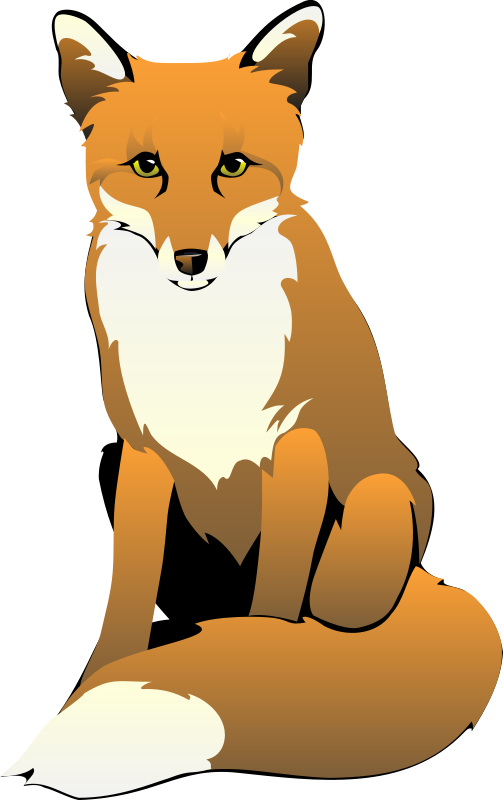 Cute Vector Fox Free HD Image Transparent PNG Image