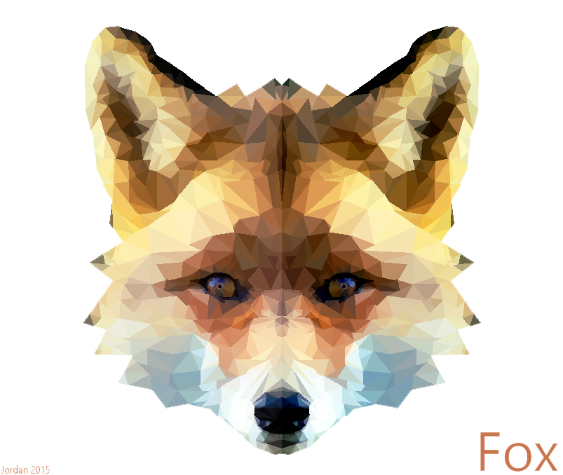 Artistic Fox Transparent Background Transparent PNG Image