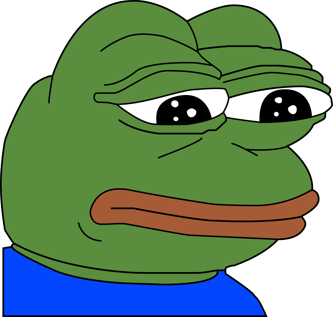 The Pic Pepe Frog Sad Transparent PNG Image