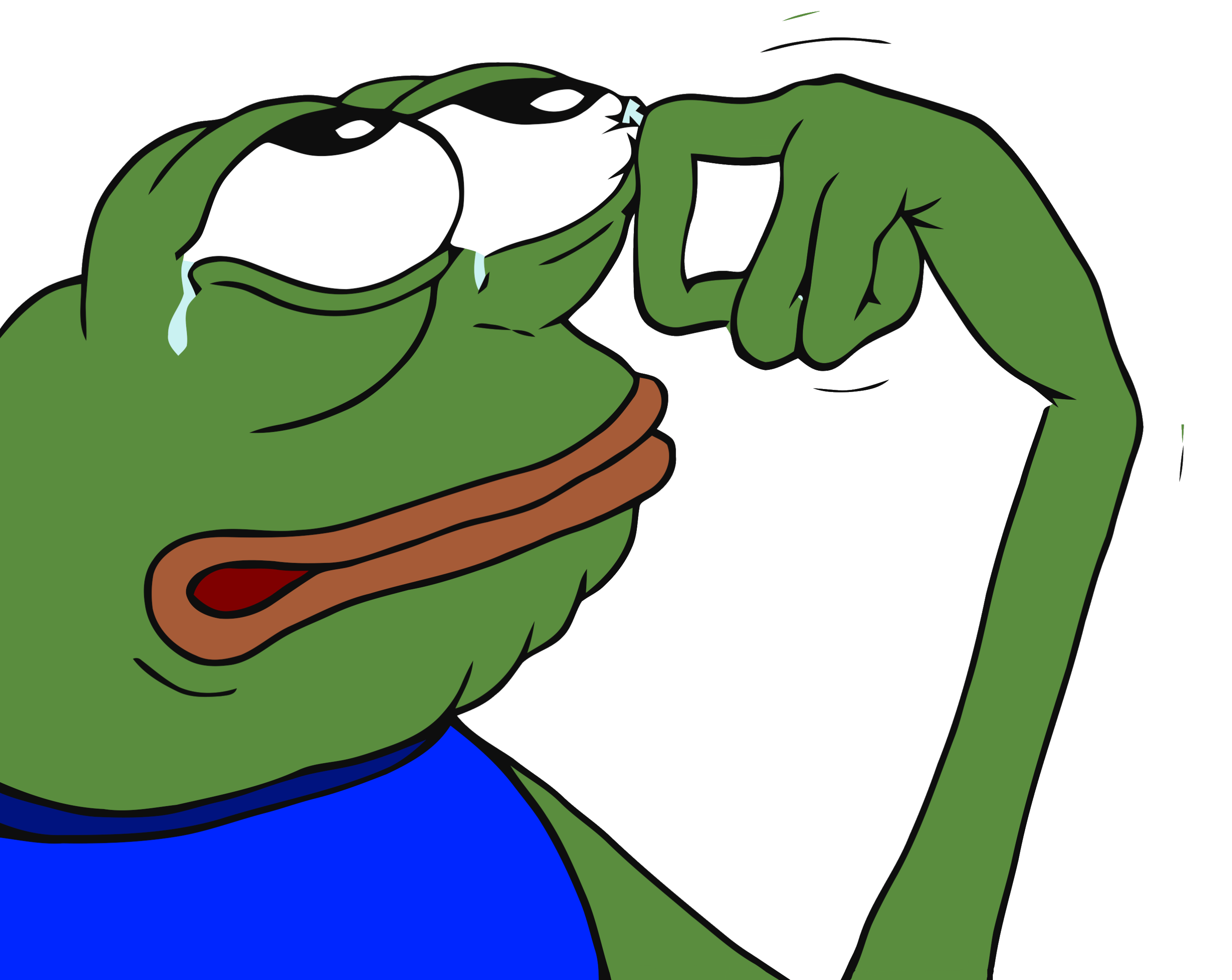 Picture The Pepe Frog Sad Transparent PNG Image