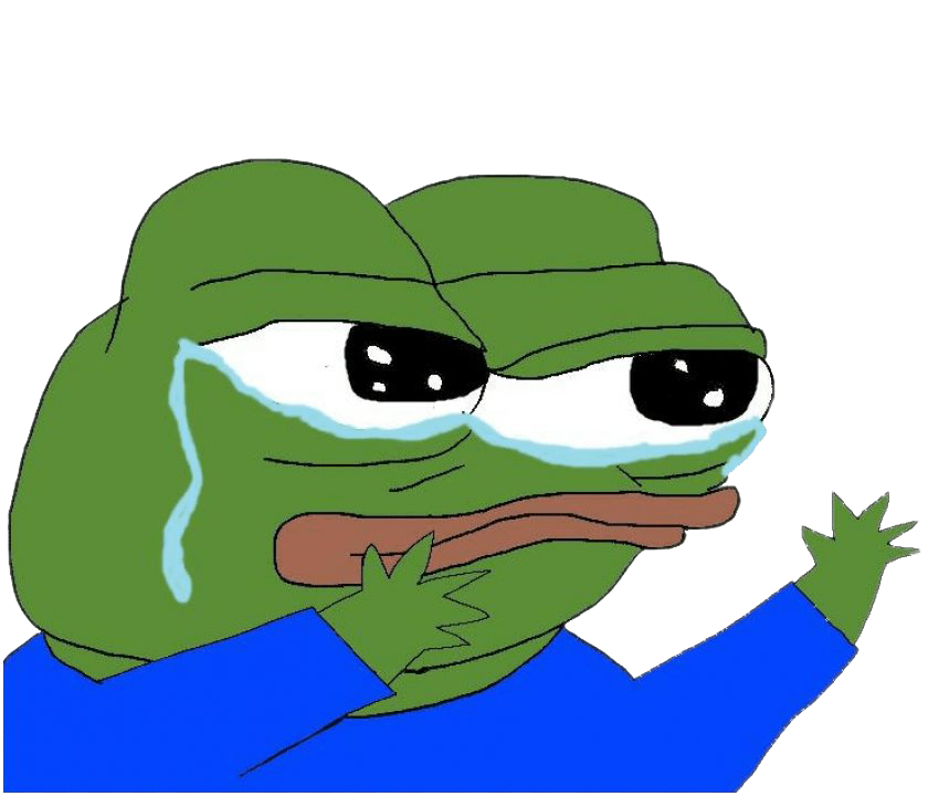 Picture The Pepe Frog Sad Transparent PNG Image