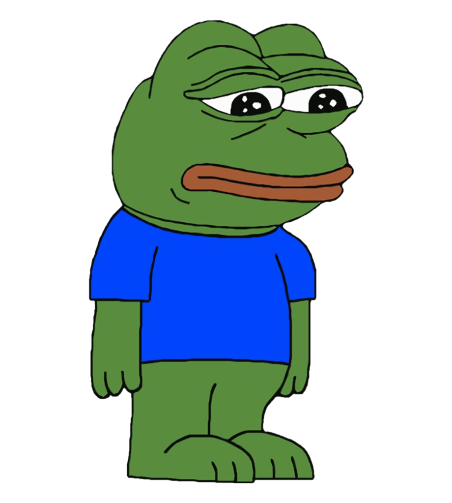 The Pepe Frog Sad HQ Image Free Transparent PNG Image