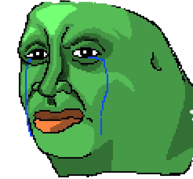 Images The Pepe Frog Sad Transparent PNG Image