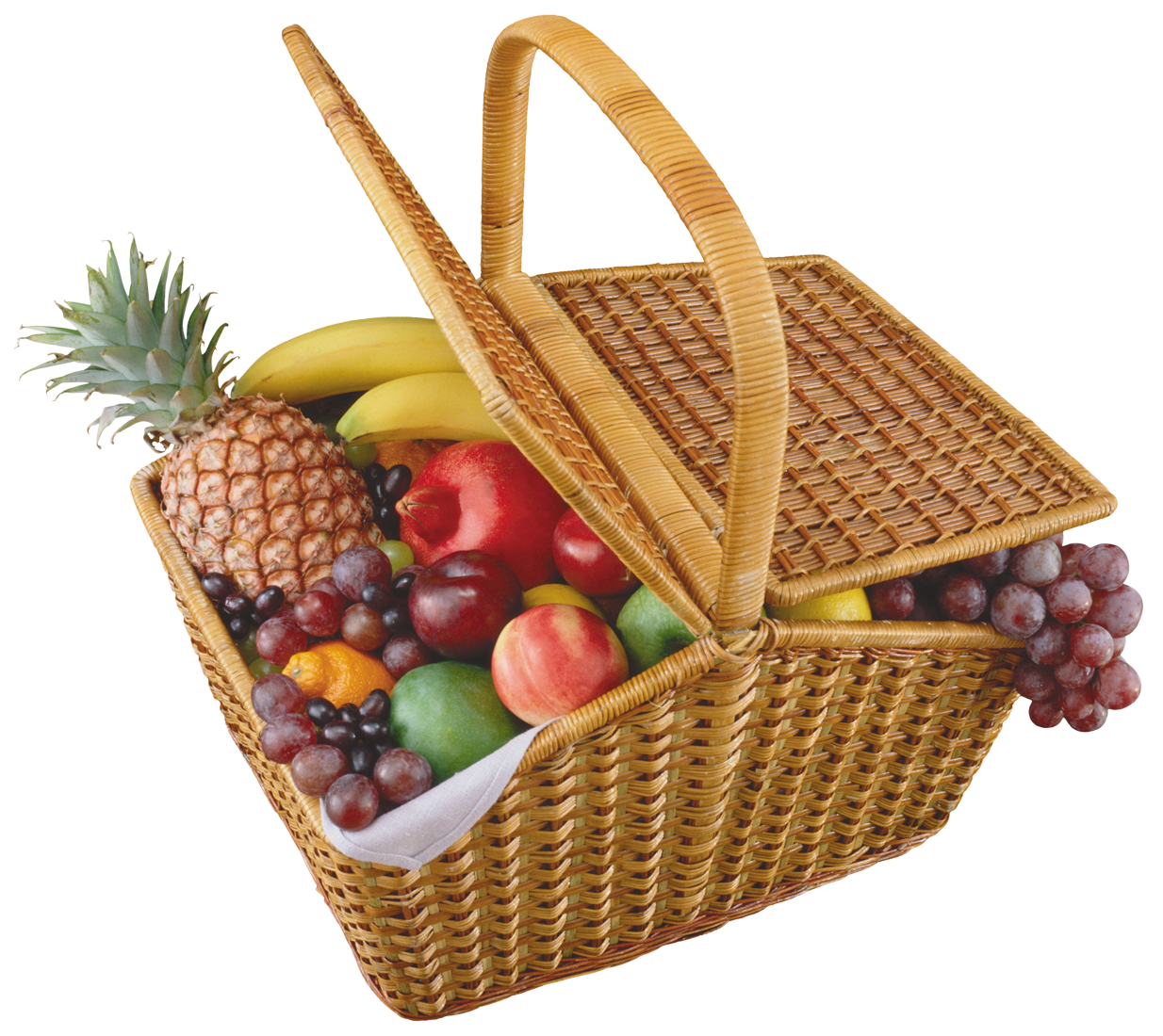 Basket Fresh Fruit Photos Free Download PNG HQ Transparent PNG Image