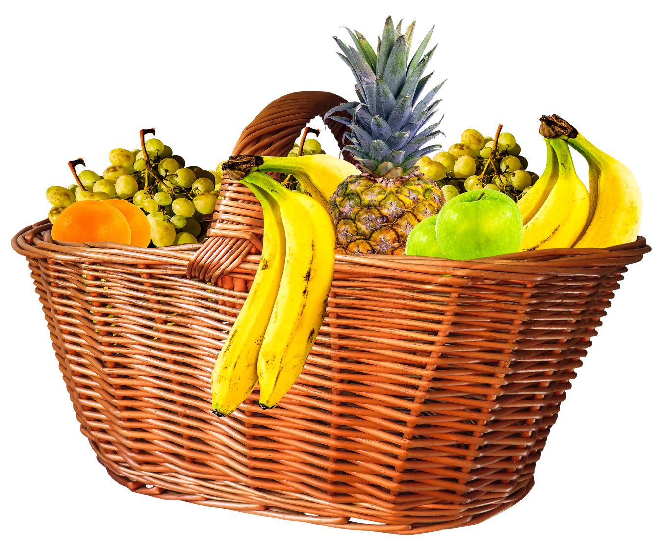 Basket Fresh Fruit HD Image Free Transparent PNG Image