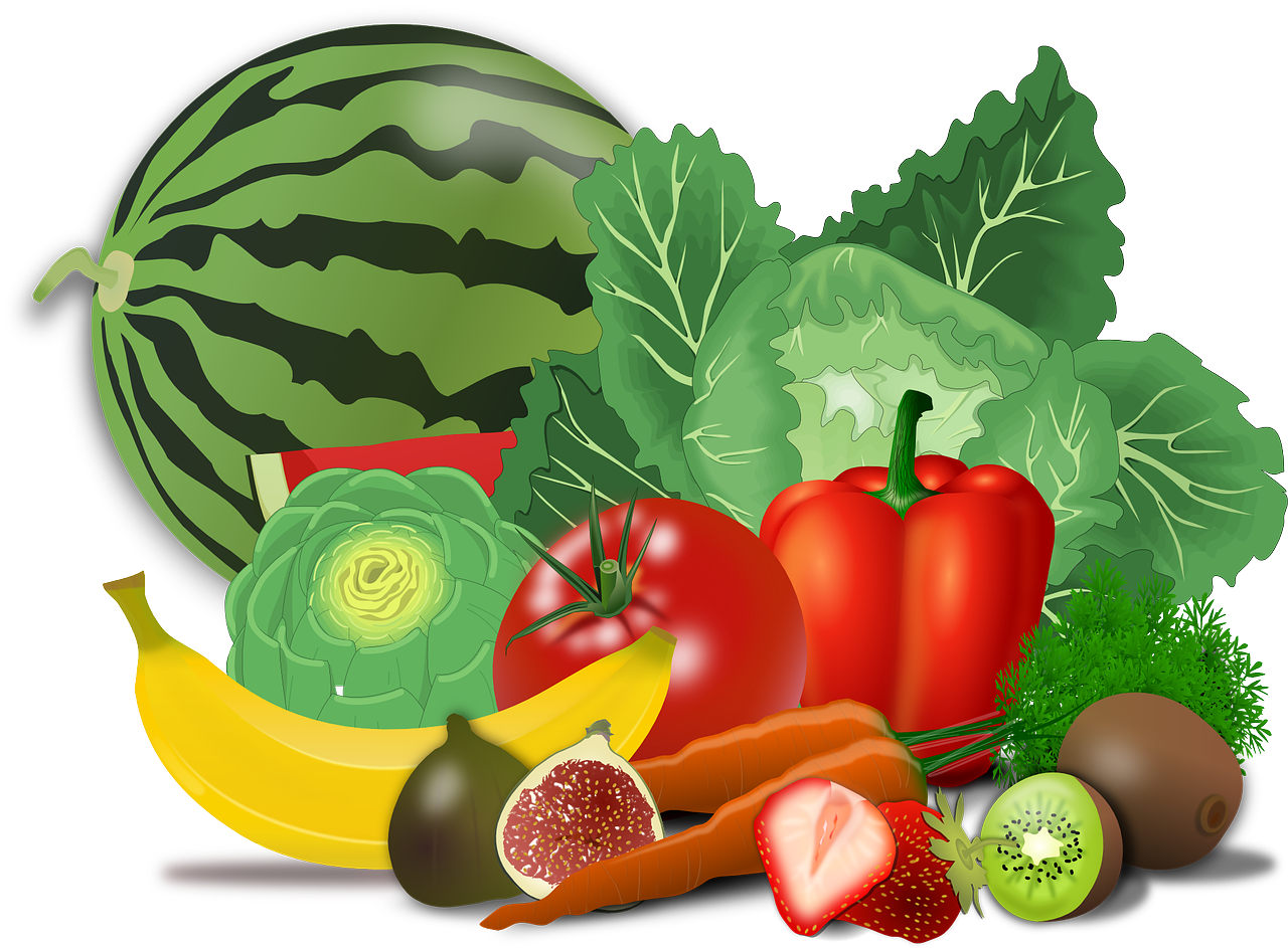 And Fresh Vegetables Fruits HQ Image Free Transparent PNG Image