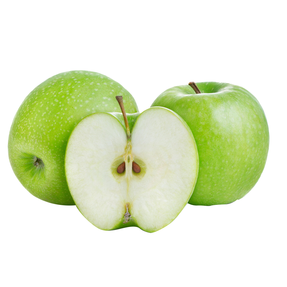 Cut Apple Food Smith Fruit Granny Fresh Transparent PNG Image